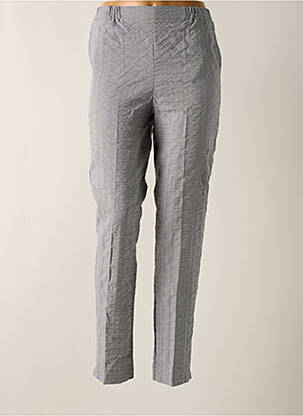 Pantalon slim talie elastică gri GEVANA femeie