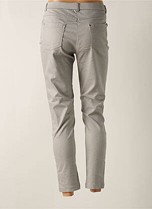 Pantalon 7/8 talie elastică gri CHRISTINE LAURE femeie