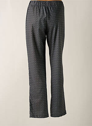 Pantalon drept talie elastică negru HALOGENE femeie