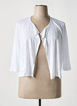 Vestă cu mâneci lungi alb MALOKA femeie