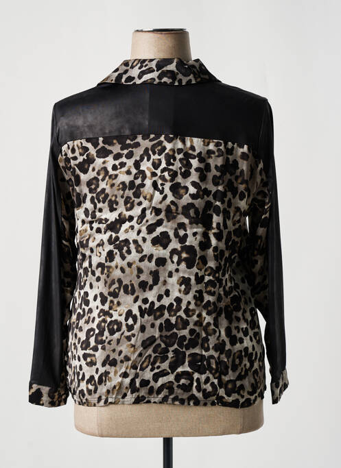 Cămașă croială fluidă mâneci lungi negru MERI & ESCA femme