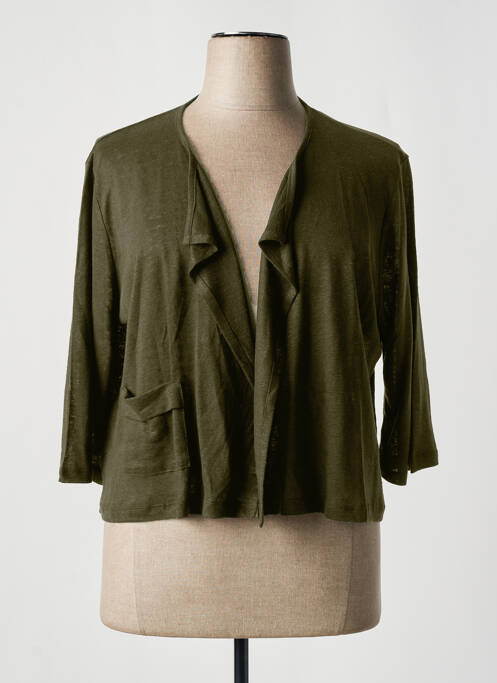 Vestă cu mâneci lungi verde MALOKA femeie