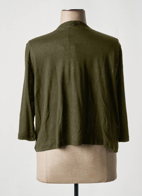 Vestă cu mâneci lungi verde MALOKA femeie