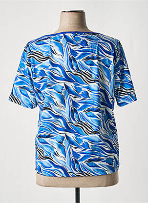 Tricou imprimeu fantezie mâneci scurte albastru PAUL BRIAL femeie