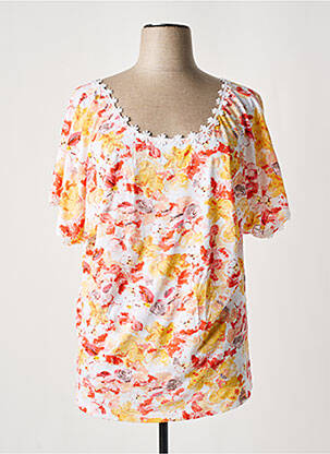 Tricou elasticitate mâneci scurte portocalie AGATHE & LOUISE femeie