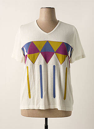 Pulover alb SAINT CHARLES femeie