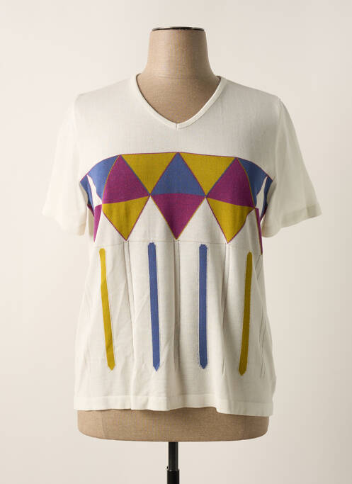 Pulover alb SAINT CHARLES femeie