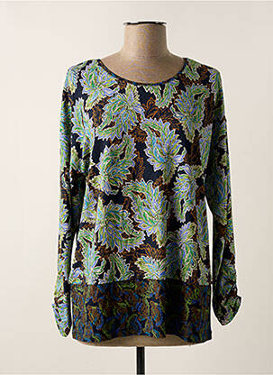 Top elasticitate mâneci lungi verde JOY OF LIFE femeie