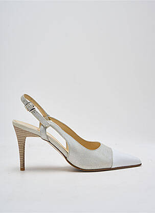 Pantofi cu toc argintiu ELIZABETH STUART femeie