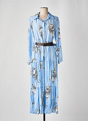 Rochie lungă albastru ALTAMIRA femeie