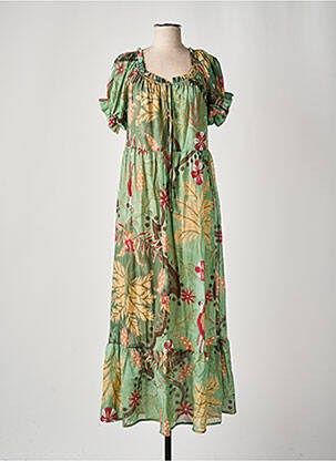 Rochie lungă verde ALTAMIRA femeie