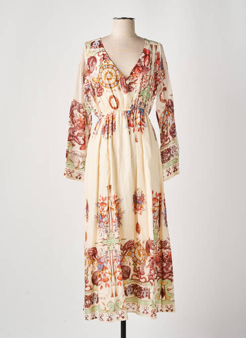 Rochie lungă bej ALTAMIRA femeie