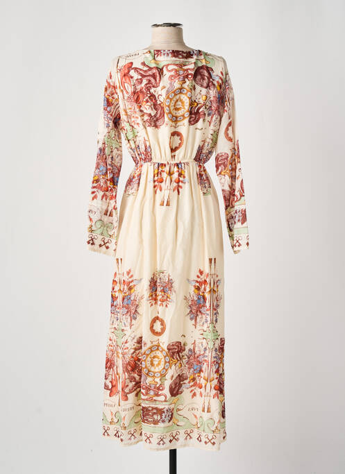 Rochie lungă bej ALTAMIRA femeie