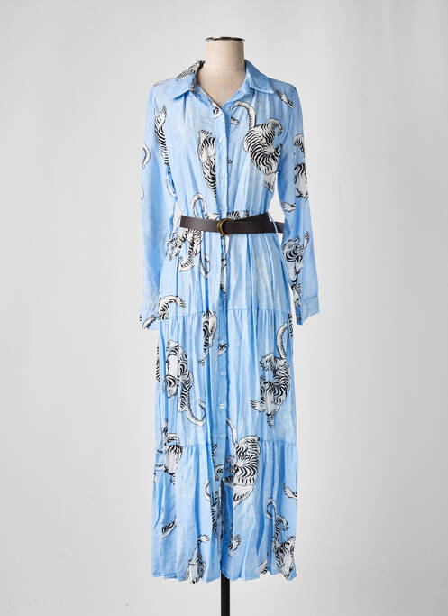 Rochie lungă albastru ALTAMIRA femeie