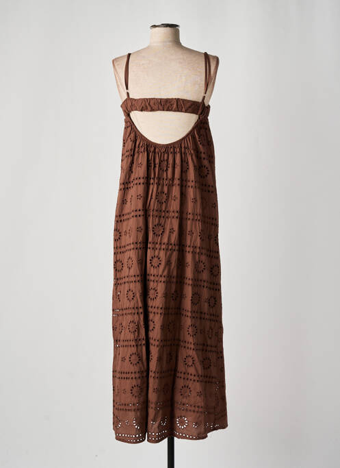 Rochie lungă maro LUMINA femeie