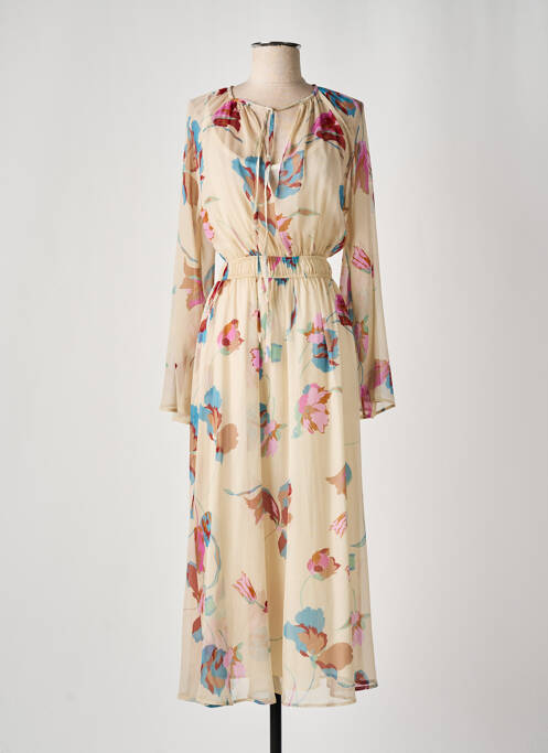 Rochie lungă bej ANGELA DAVIS femeie