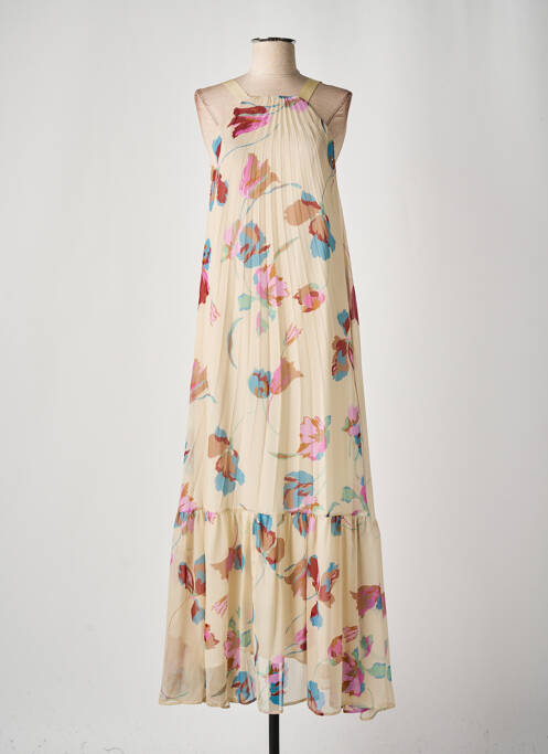 Rochie lungă bej ANGELA DAVIS femeie