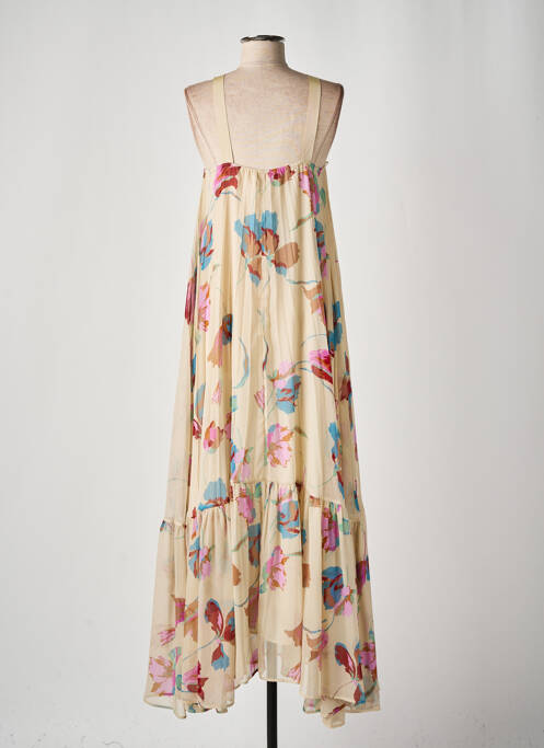 Rochie lungă bej ANGELA DAVIS femeie