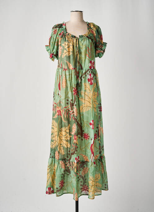 Rochie lungă verde ALTAMIRA femeie