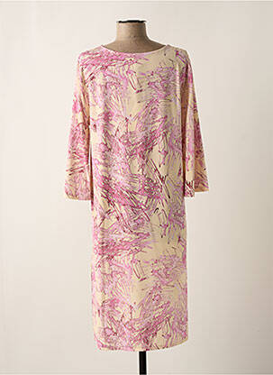 Rochie midi croială fluidă mâneci 3/4 violet FRIDA MADÉ femeie