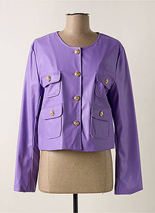 Jachete elegante buzunare violet LUMINA femeie