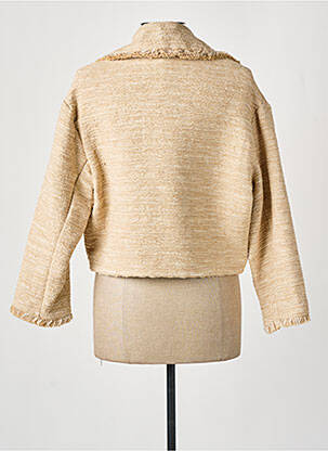 Jachete casual guler tip costum bej ANGELA DAVIS femeie