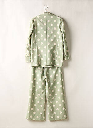 Set pantaloni croială largă verde LUMINA femeie
