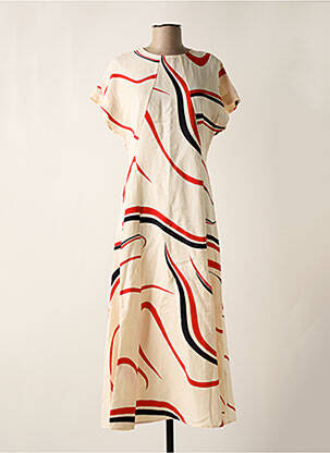 Rochie lungă bej TOMMY HILFIGER femeie