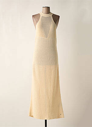 Rochie lungă bej TOMMY HILFIGER femeie