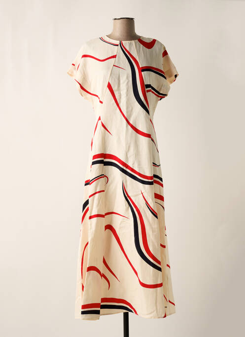 Rochie lungă bej TOMMY HILFIGER femeie