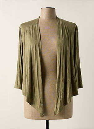 Vestă cu mâneci lungi verde MARBLE femeie