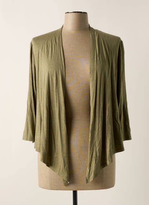 Vestă cu mâneci lungi verde MARBLE femeie