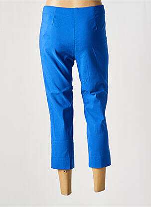 Pantalon trei sferturi talie elastică albastru MADE IN SENS femeie