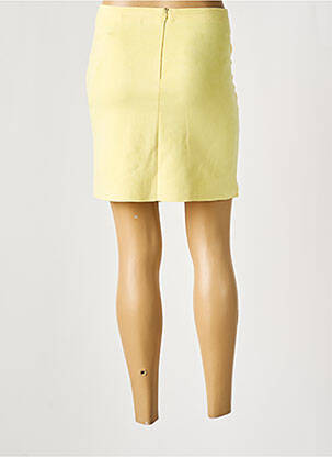 Fustă scurtă croială dreaptă galben H F WOMAN COLLECTION femeie