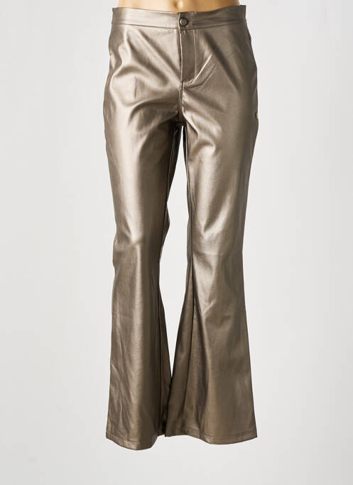 Pantalon evazat argintiu LES TROPEZIENNES femeie