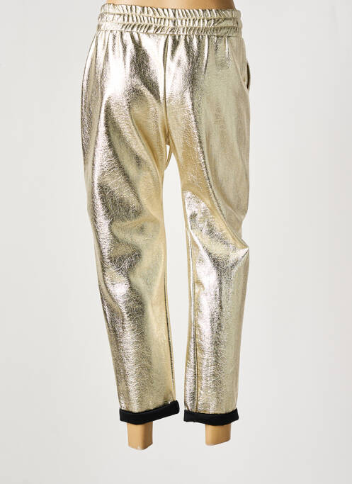 Pantalon drept auriu HOLLY & JOEY femeie