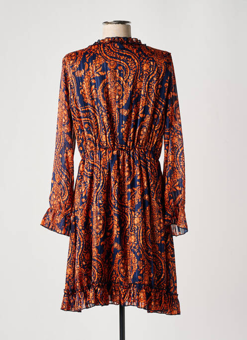 Rochie midi portocaliu LILIE ROSE femeie