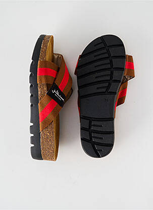 Mulete/saboți arcadă plantară toc de 4 la 6 cm maro JUSTMINE femme