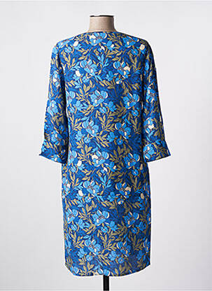 Rochie midi imprimeu floral mâneci 3/4 albastru LE PETIT BAIGNEUR femeie
