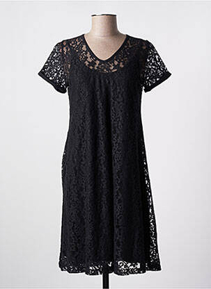 Rochie midi mâneci scurte mâneci scurte negru LE PETIT BAIGNEUR femeie