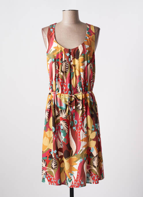 Rochie midi galben C'EST BEAU LA VIE femeie