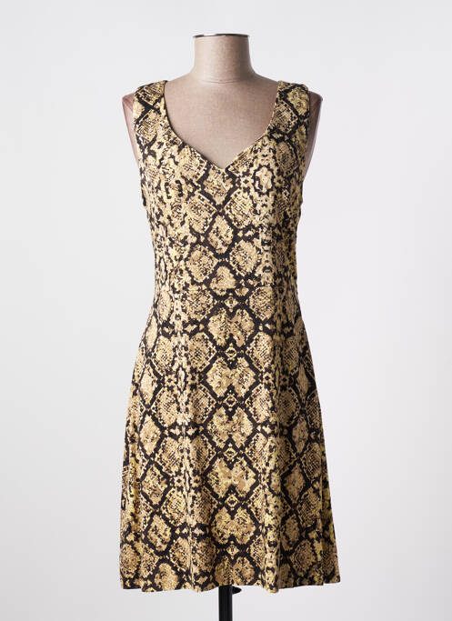 Rochie midi galben LOLA ESPELETA femeie