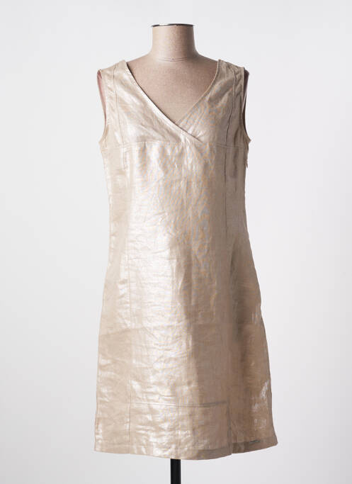 Rochie midi maro MALOKA femeie