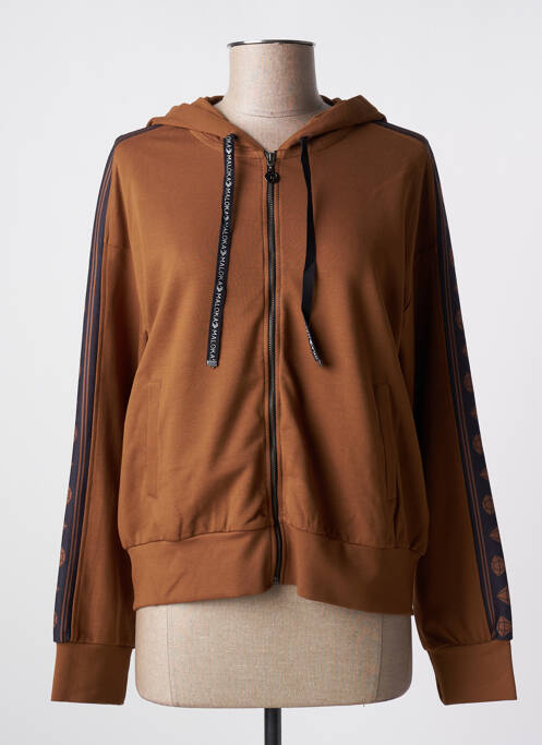 Jachete casual guler rotund maro MALOKA femme