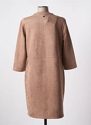 Rochie midi mâneci 3/4 mâneci 3/4 maro STREET ONE femeie