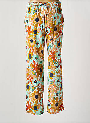Pantalon drept talie elastică portocalie LE PETIT BAIGNEUR femeie