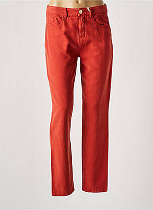 Pantalon slim buzunare portocalie LOLA ESPELETA femeie