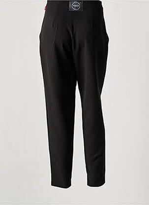 Pantalon drept închidere cu fermoar sub clapetă cu nasturi negru TEMPERATURA femeie