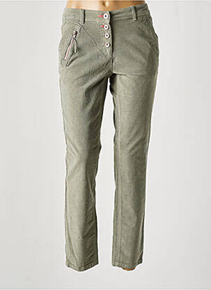 Pantalon slim buzunare verde CECIL femeie