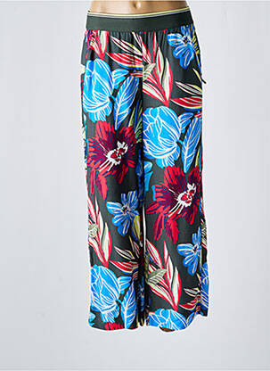 Pantalon larg croială fluidă verde CECIL femeie